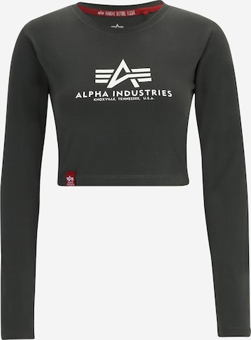 ALPHA INDUSTRIES - Camiseta en gris: frente