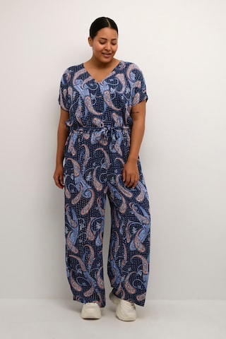 KAFFE CURVE Jumpsuit 'Ilone' in Blau