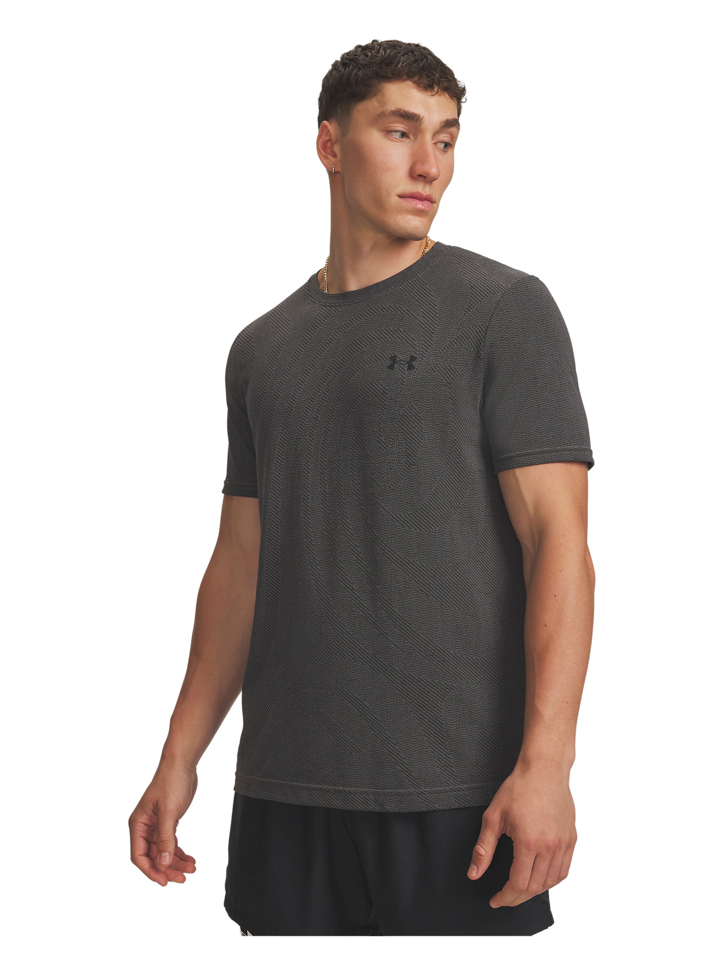 UNDER ARMOUR Performance shirt 'Vanish Seamless Novelty' in Grey: front