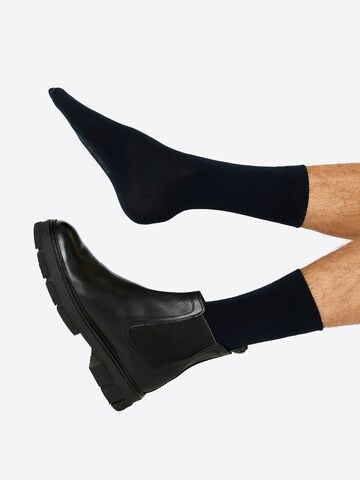 Nur Die Basicsocken ' Baumwolle Business Pack ' in Blau