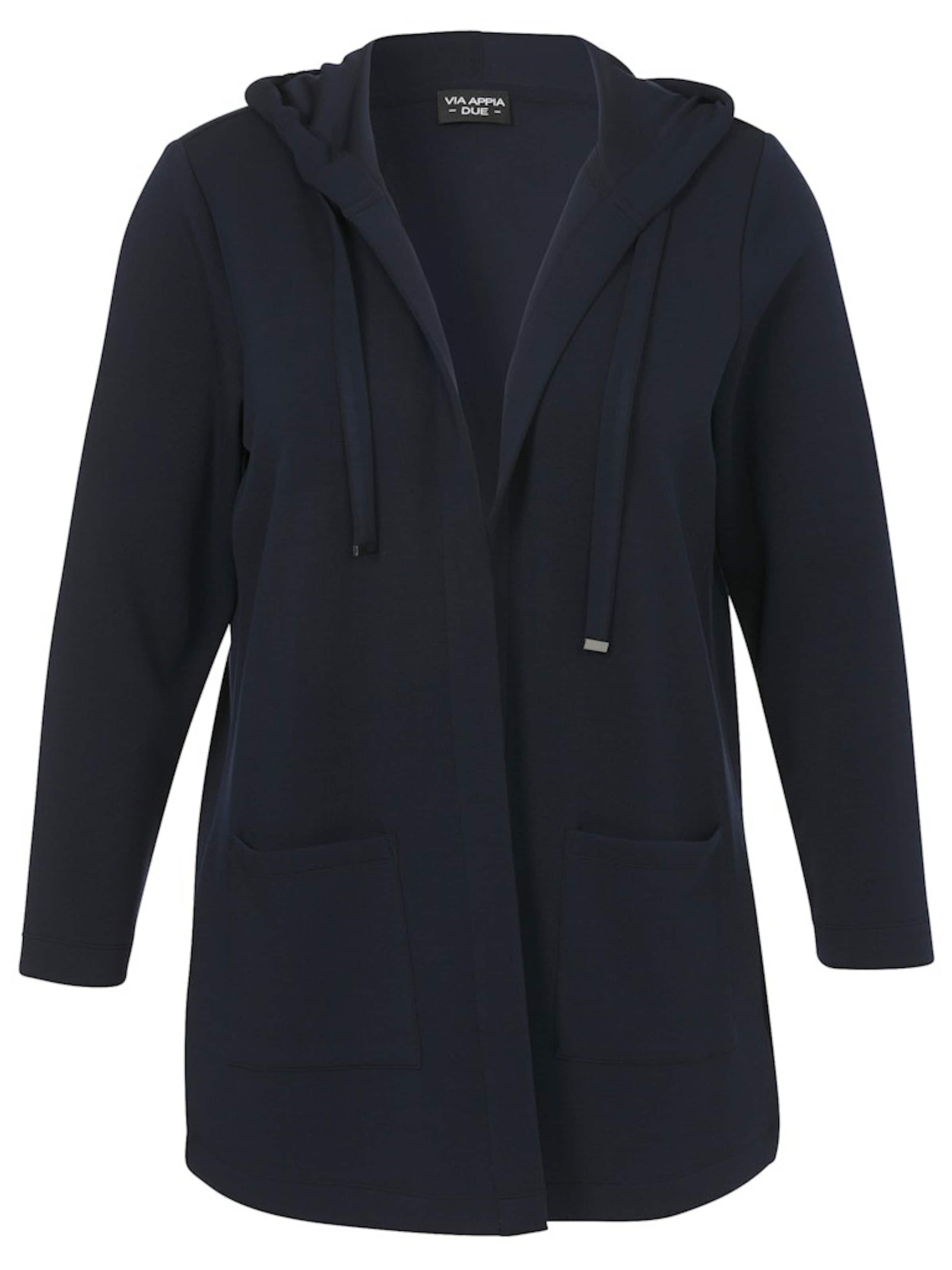 VIA APPIA DUE Between-seasons coat in Blue: front