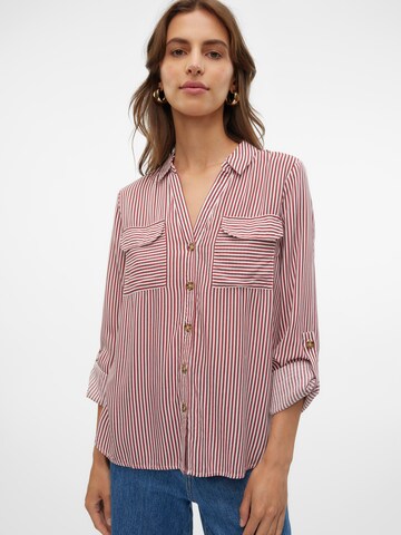 Camicia da donna 'VMBumpy' di VERO MODA in rosso