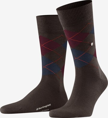 BURLINGTON Socken 'Edinburgh' in Braun: Vorderseite