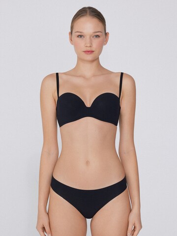 Tezenis Bandeau Bra 'New York' in Black