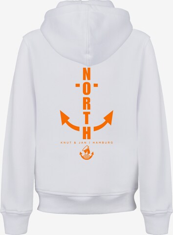F4NT4STIC Sweatshirt 'North Anker Knut & Jan Hamburg' in White