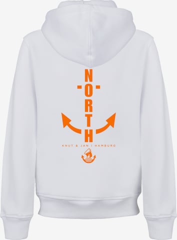 F4NT4STIC Sweatshirt 'North Anker Knut & Jan Hamburg' in Wit