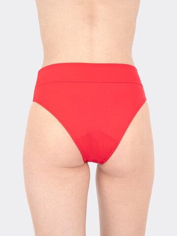 MYLILY Bikini Bottoms 'Perioden Bikini Hose Basic Slip' in Red