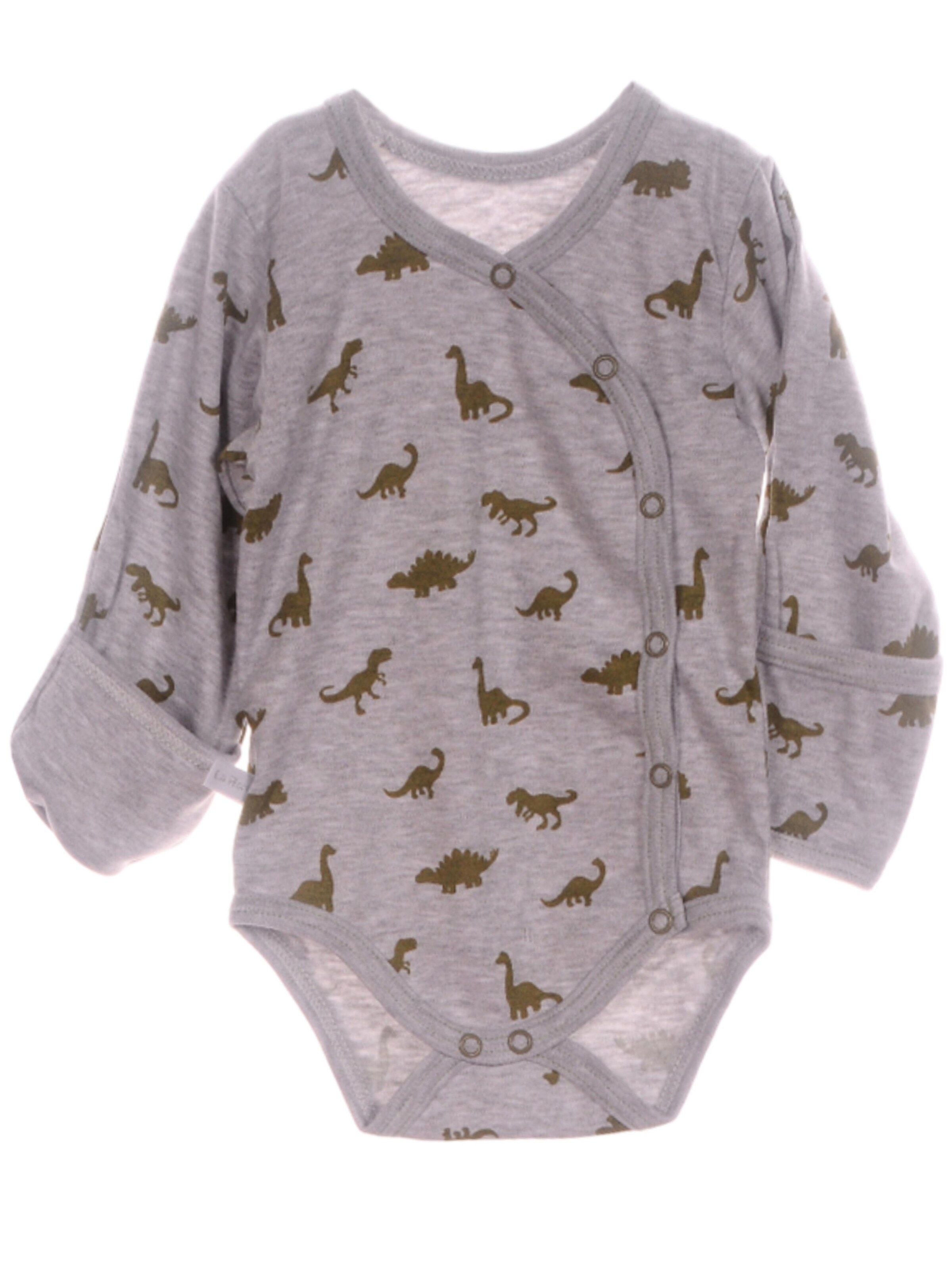 La Bortini Strampler/Body‌‌‌‌‌‌‌ in Grau: Vorderseite