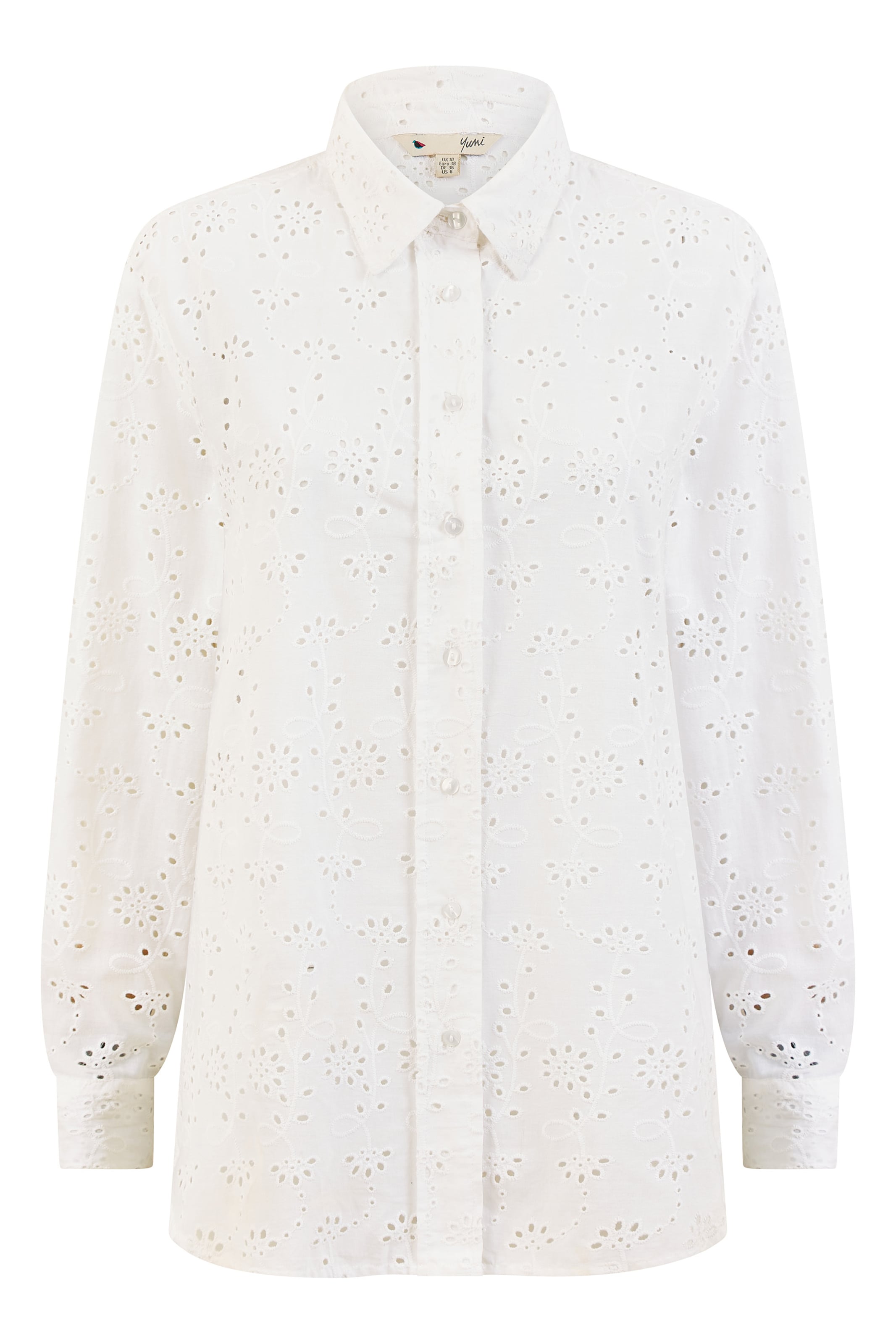 Yumi Bluse in Weiß: Vorderseite