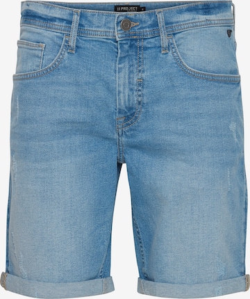 11 Project Regular Broek 'Vetle' in Blauw: voorkant