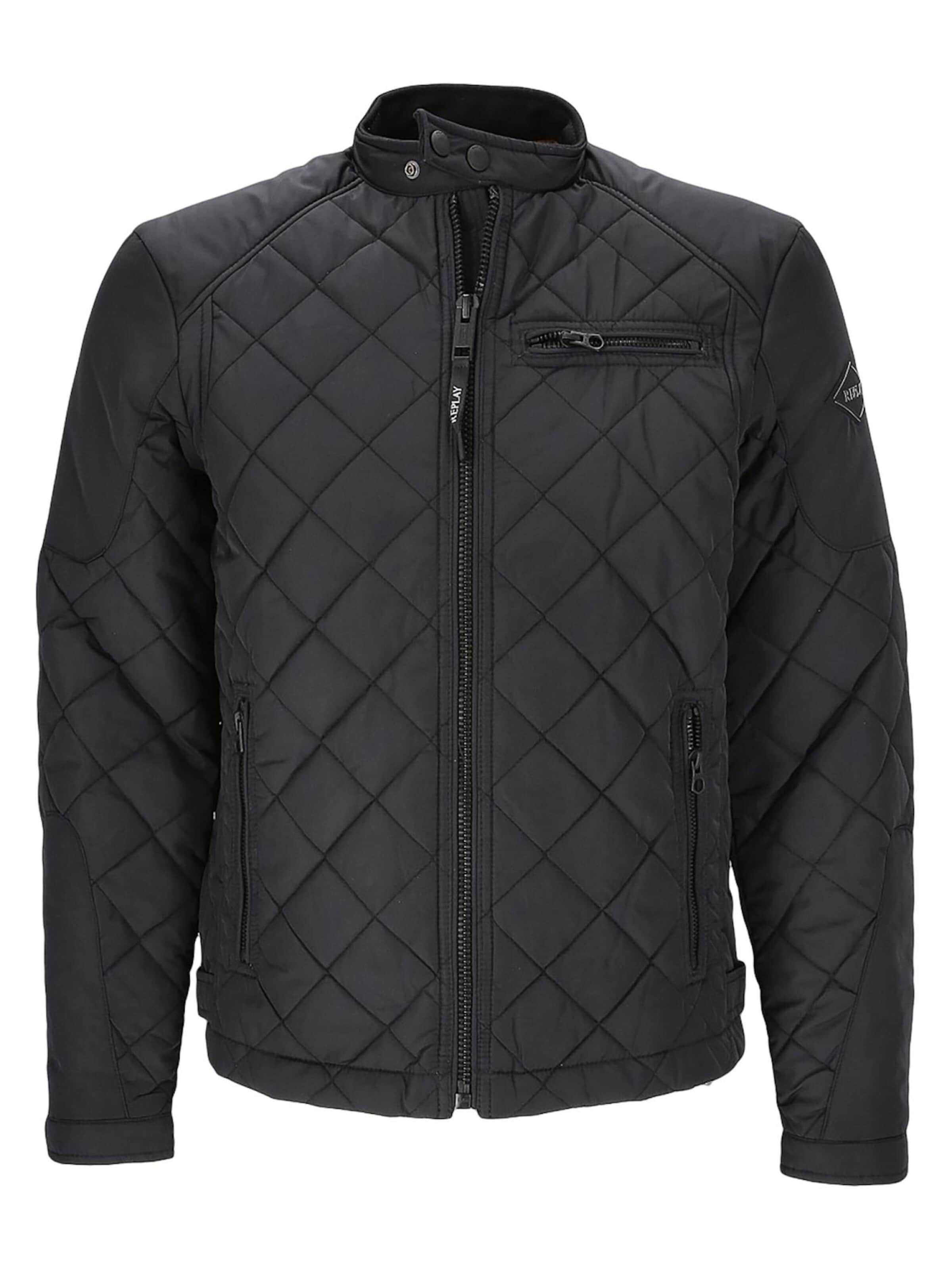 REPLAY Between-season jacket in Black: front