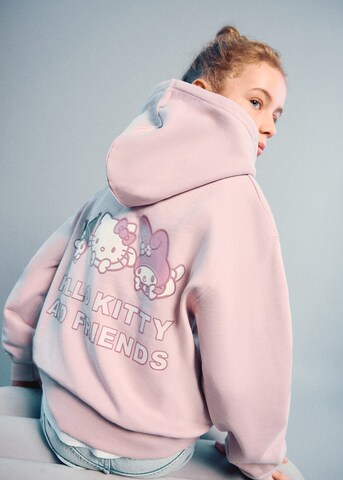 MANGO KIDS Sweatshirt 'Hkpeace' in Pink: Vorderseite