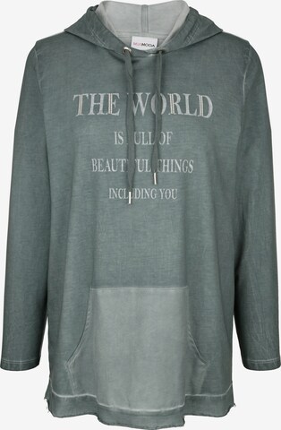 MIAMODA Sweatshirt in Green: front