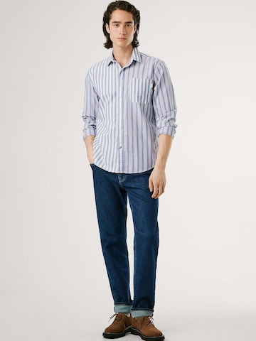 Pepe Jeans Regular fit Button Up Shirt 'Cleveland' in Blue