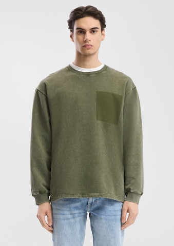 QS Sweatshirt in Green: front