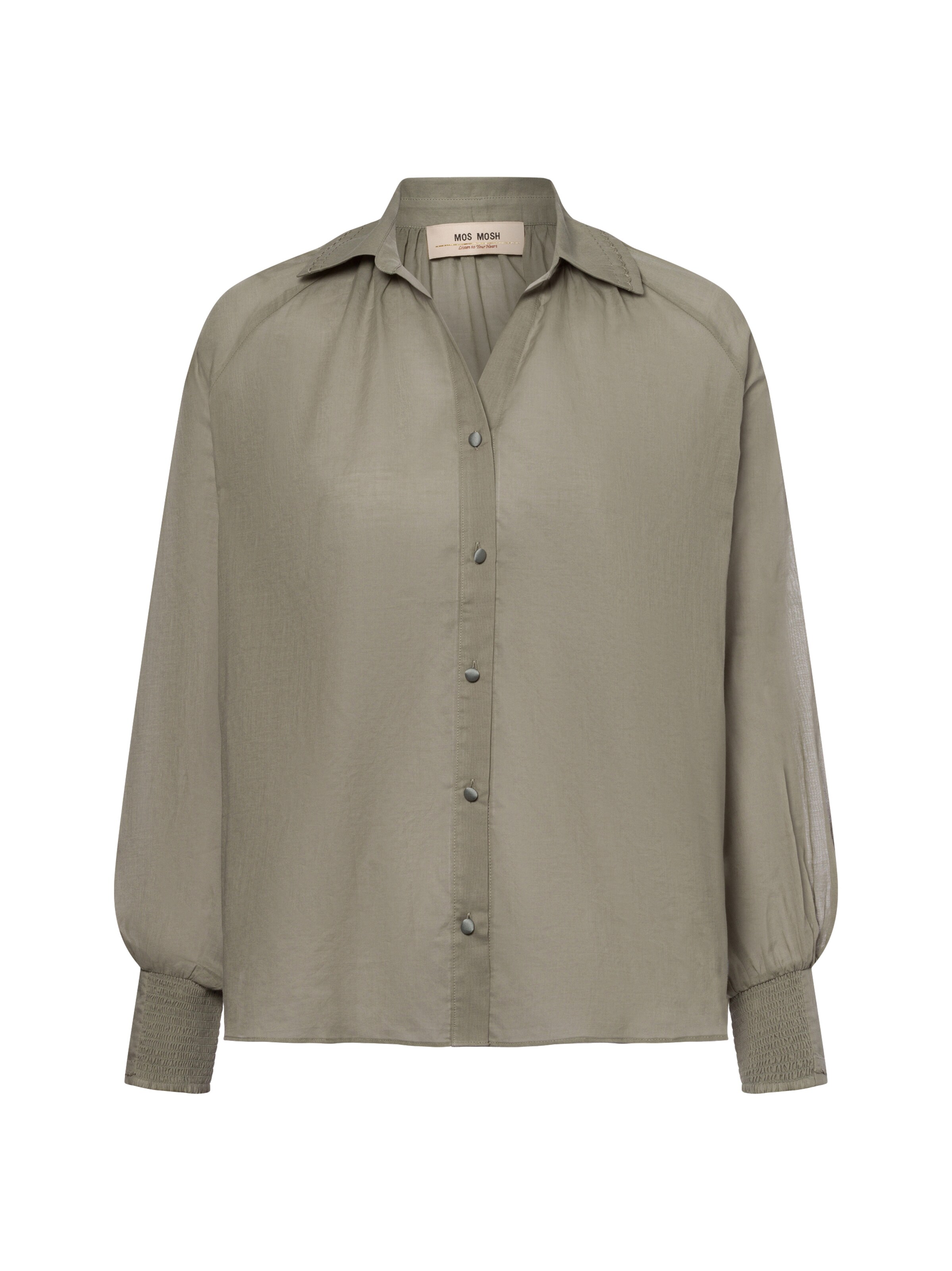 MOS MOSH Blouse 'Marcela' in Groen: voorkant