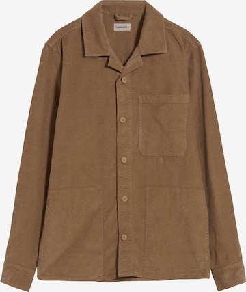 ARMEDANGELS Button Up Shirt 'Kordaan' in Brown: front