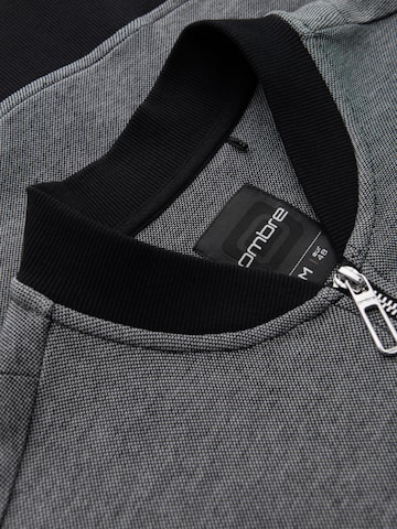Ombre Sweat jacket 'OM-SSZP-0238' in Grey