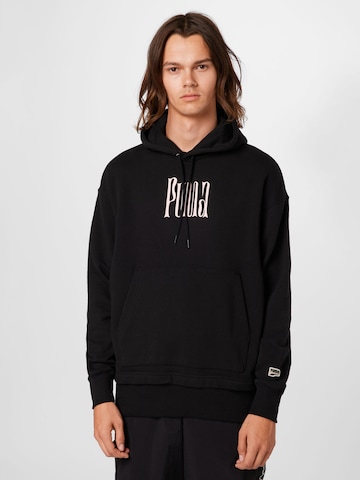 PUMA Sweatshirt 'Downtown' in Black: front