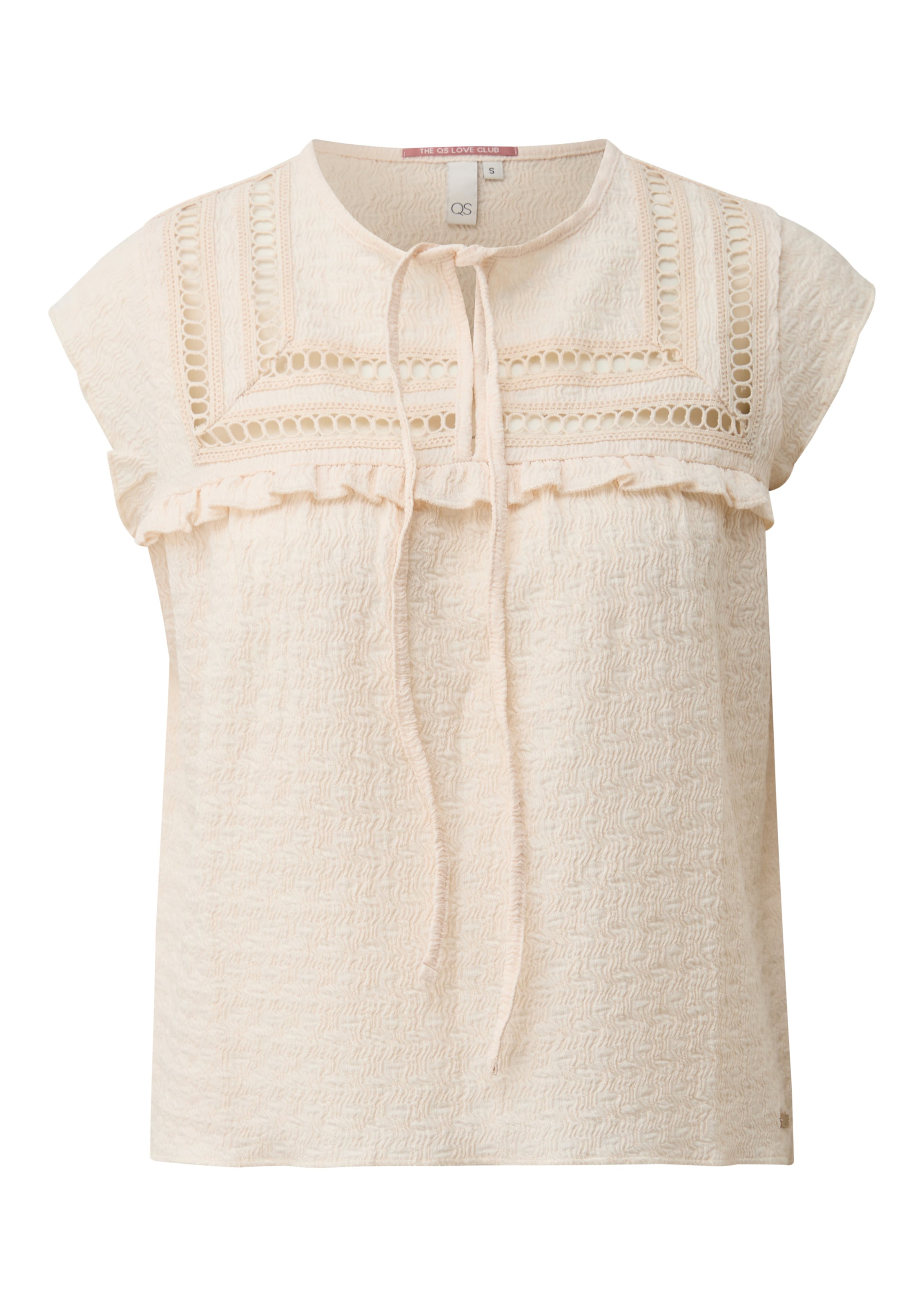 QS Blusentop in Beige: Vorderseite