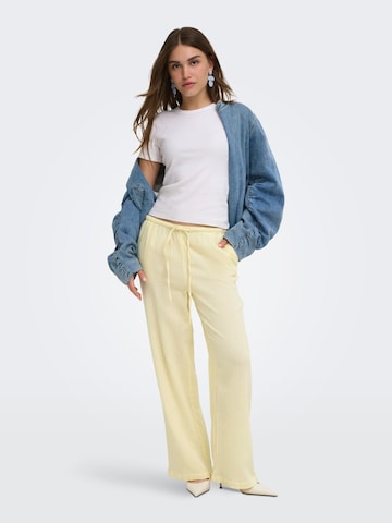 Regular Pantalon 'ONLThyra' ONLY en jaune
