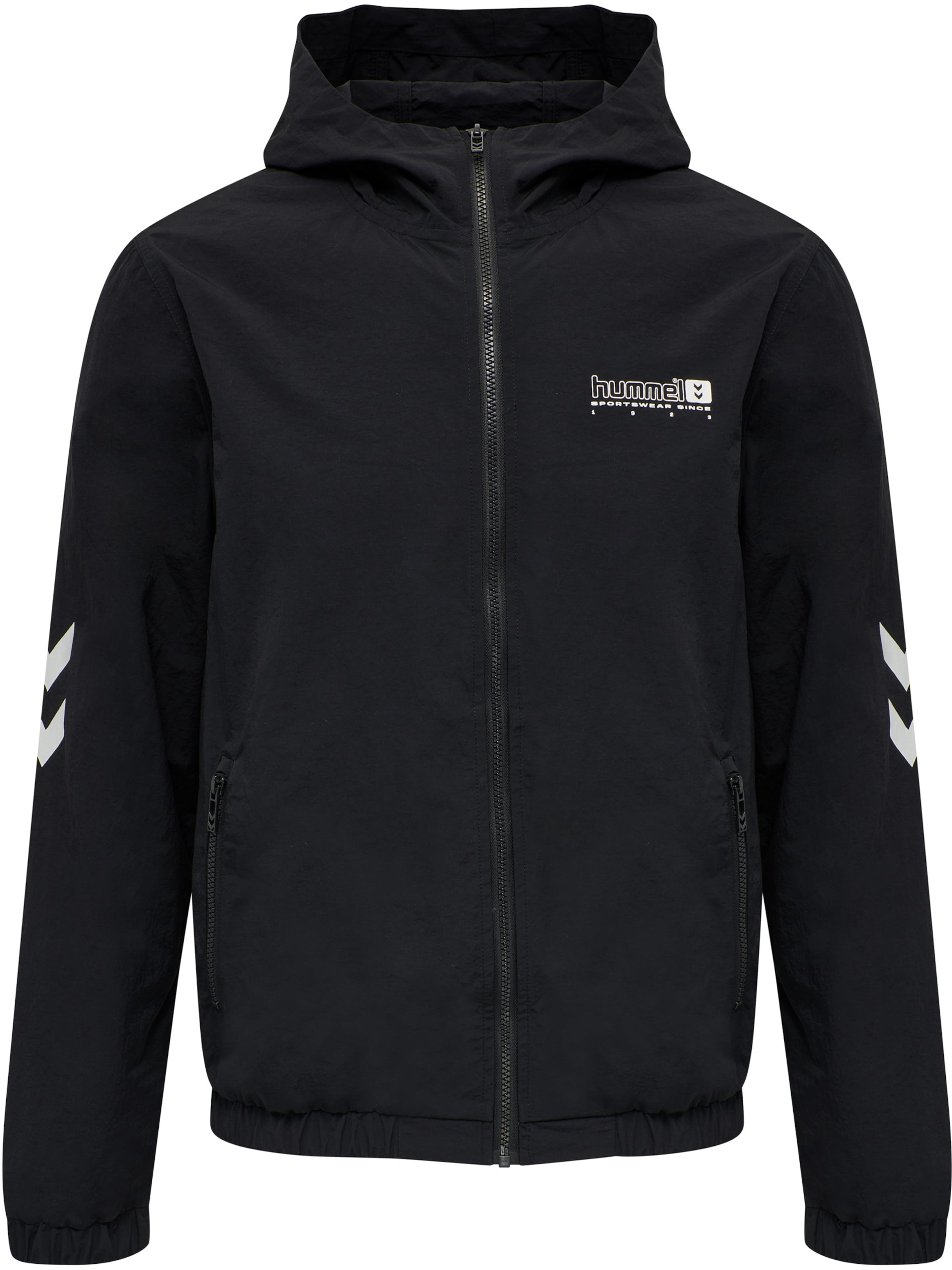Hummel Sportjacke in Schwarz: Vorderseite