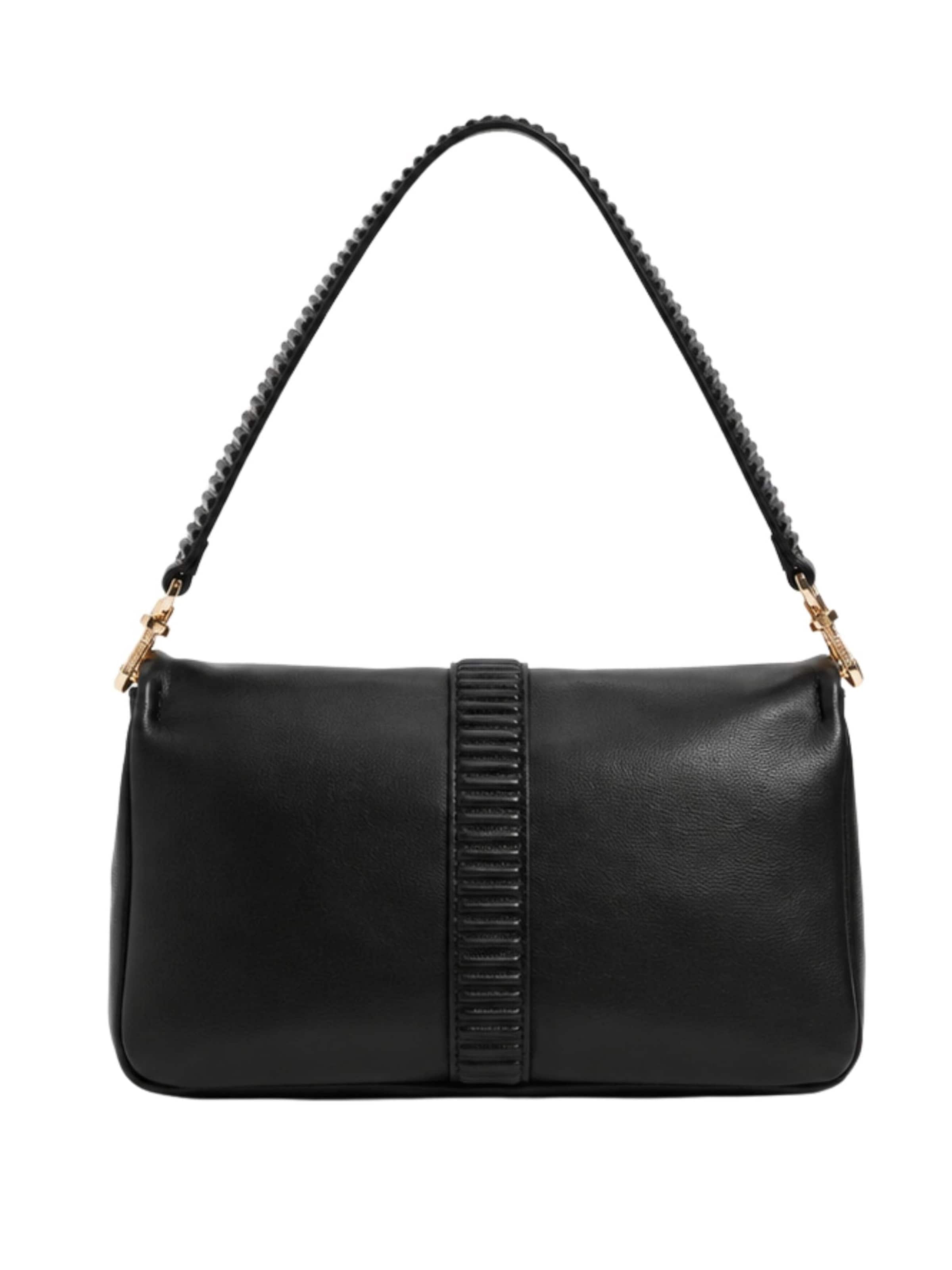 Twinset - Bolso de hombro 'Flap shoulder bag with gold details' en negro