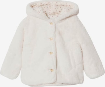 MANGO KIDS Pitkä takki 'Bear' värissä valkoinen: edessä