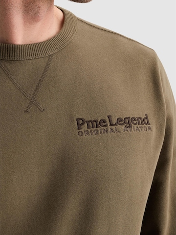 PME Legend Sweatshirt 'Sweatshirt in peached fleece with artwork' i grøn