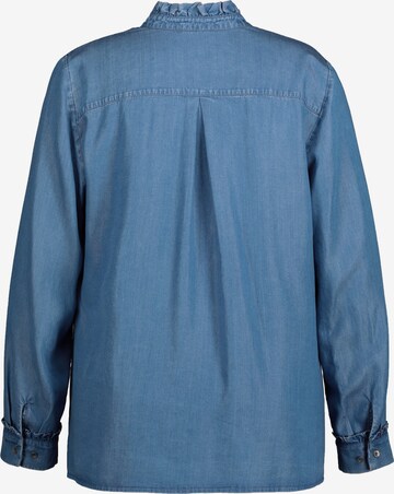 Ulla Popken Bluse in Blau