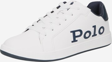 Sneaker de la Polo Ralph Lauren pe alb: față