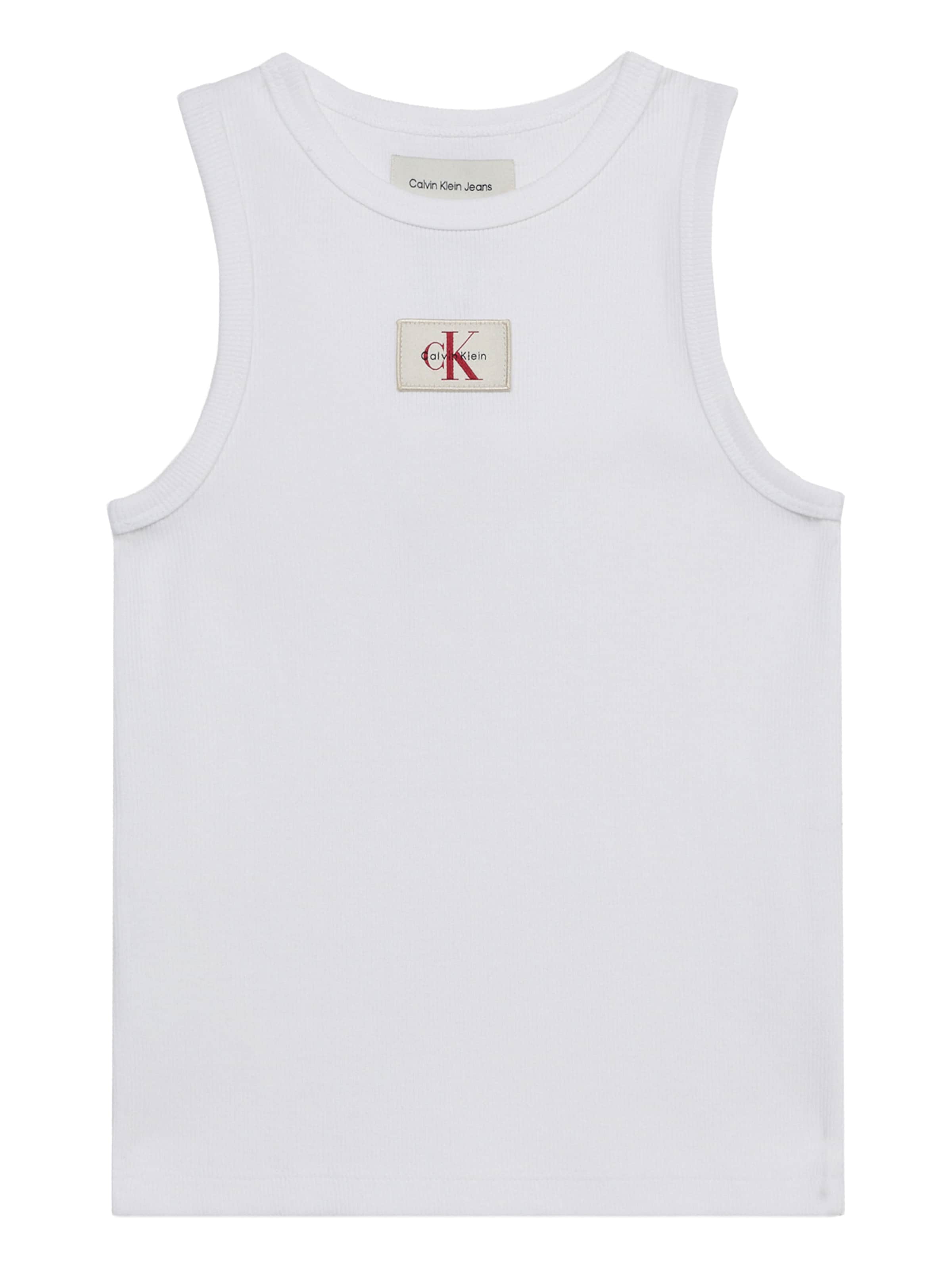 Calvin Klein Jeans Top in White: front