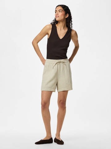 PIECES Loosefit Broek in Grijs