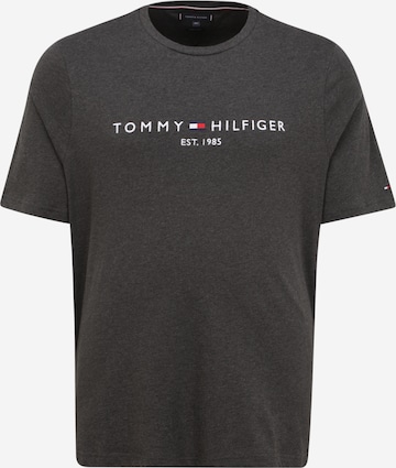Tommy Hilfiger Big & Tall Shirt in Grey: front