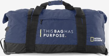 National Geographic Travel Bag 'Pathway' in Blue: front