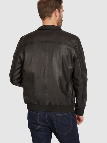 bugatti Lederjacke 'BULeonardo' in Schwarz