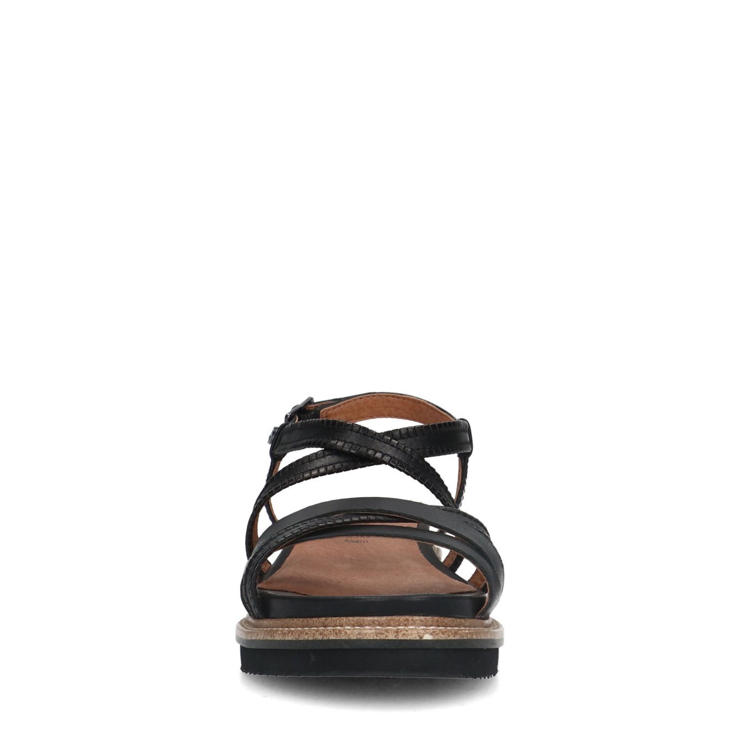 Sandales à lanières no stress en noir