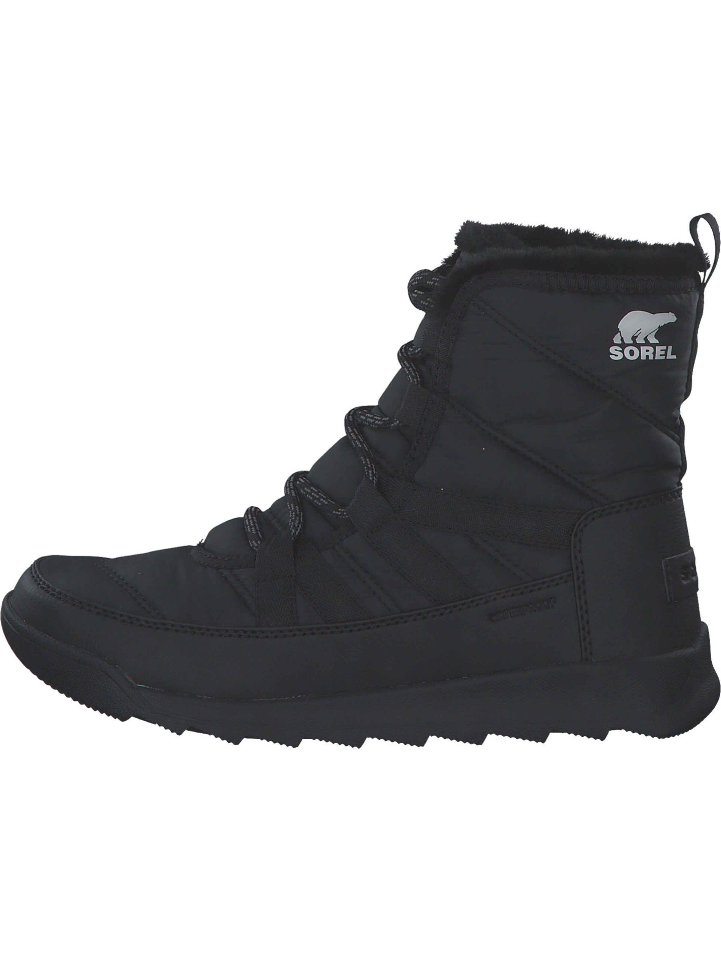 SOREL Schnürstiefelette 'Whitney II Plus' in Schwarz