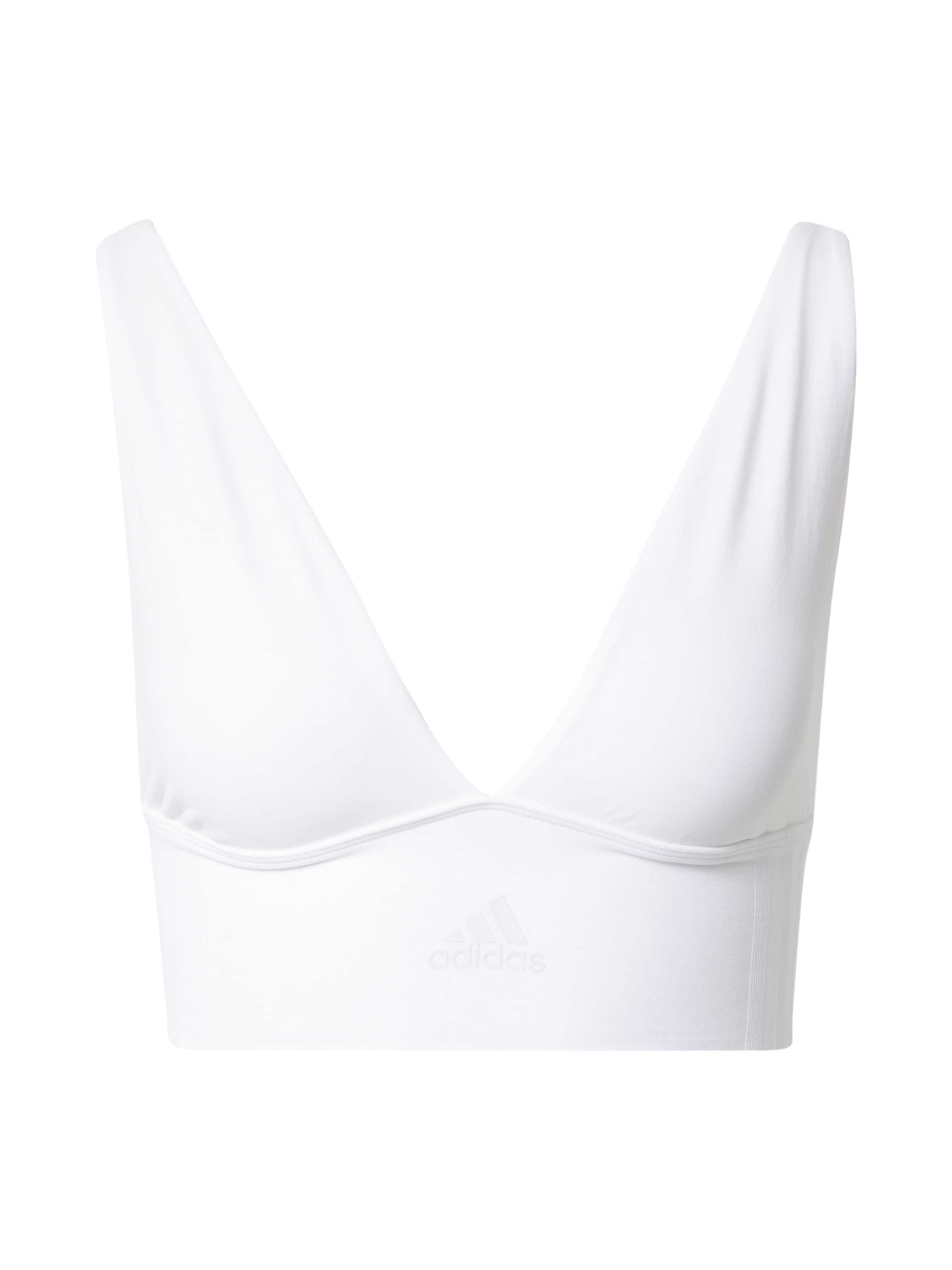 ADIDAS ORIGINALS Bralette Sports bra in White: front