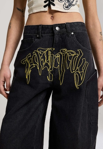 Ed Hardy Barrel Jeansy 'Gothic Skull' w kolorze czarny