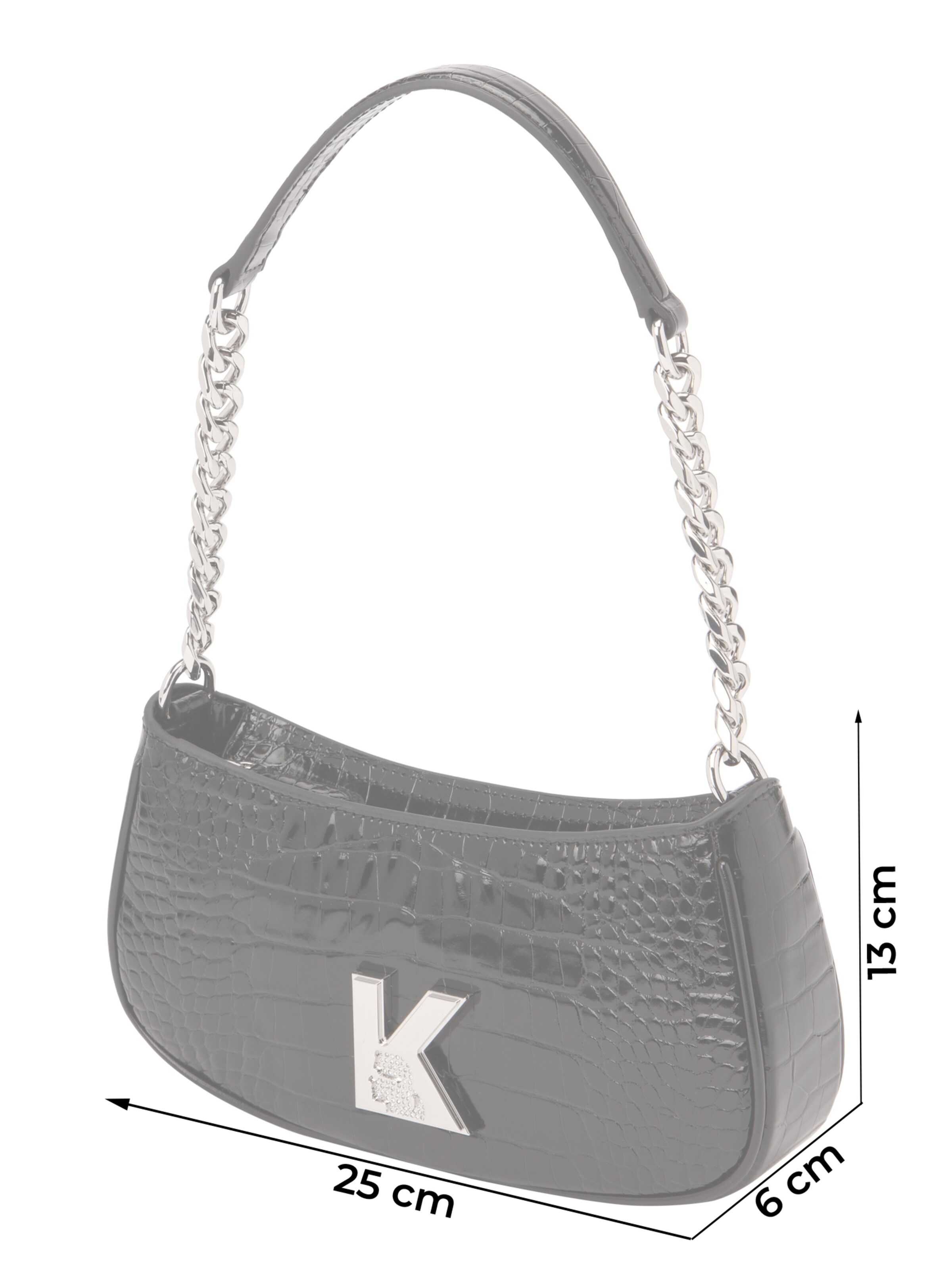 Borsa a spalla 'Kameo' di Karl Lagerfeld in nero