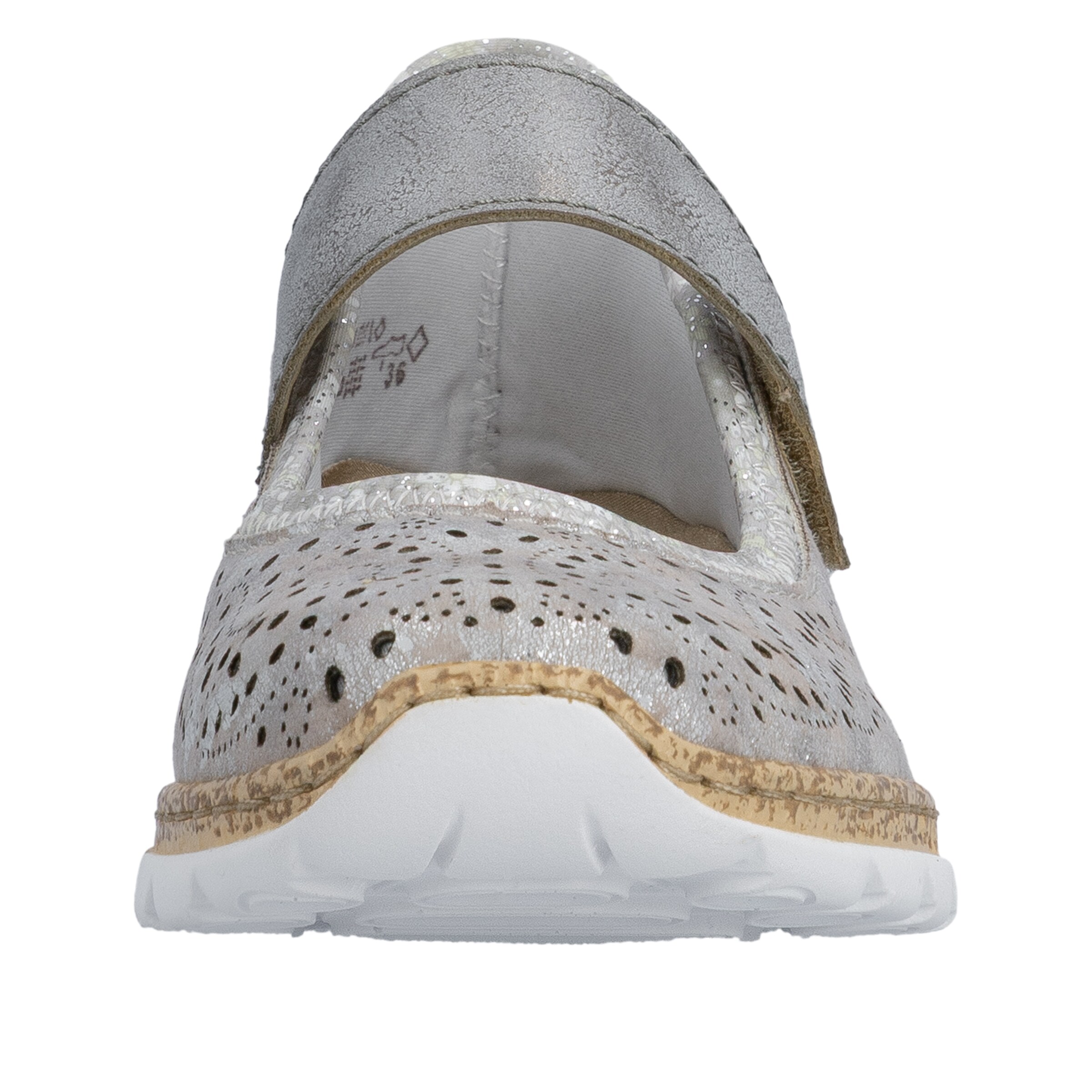 Chaussure basse Rieker en argent