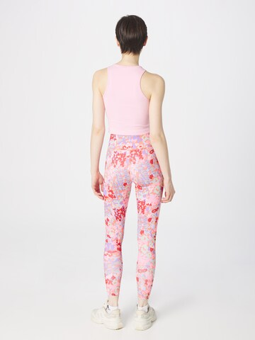 ADIDAS PERFORMANCE Kitsas Spordipüksid 'Train Essentials Printed High-Waisted', värv roosa