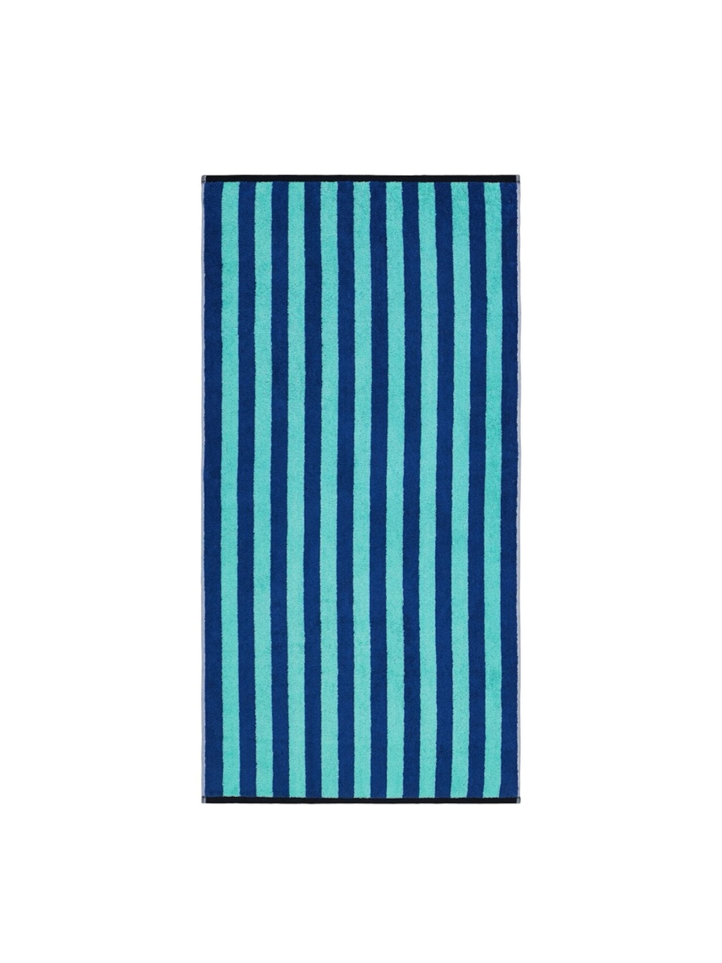 Herzbach home Towel 'Good Vibes' in Blue: front