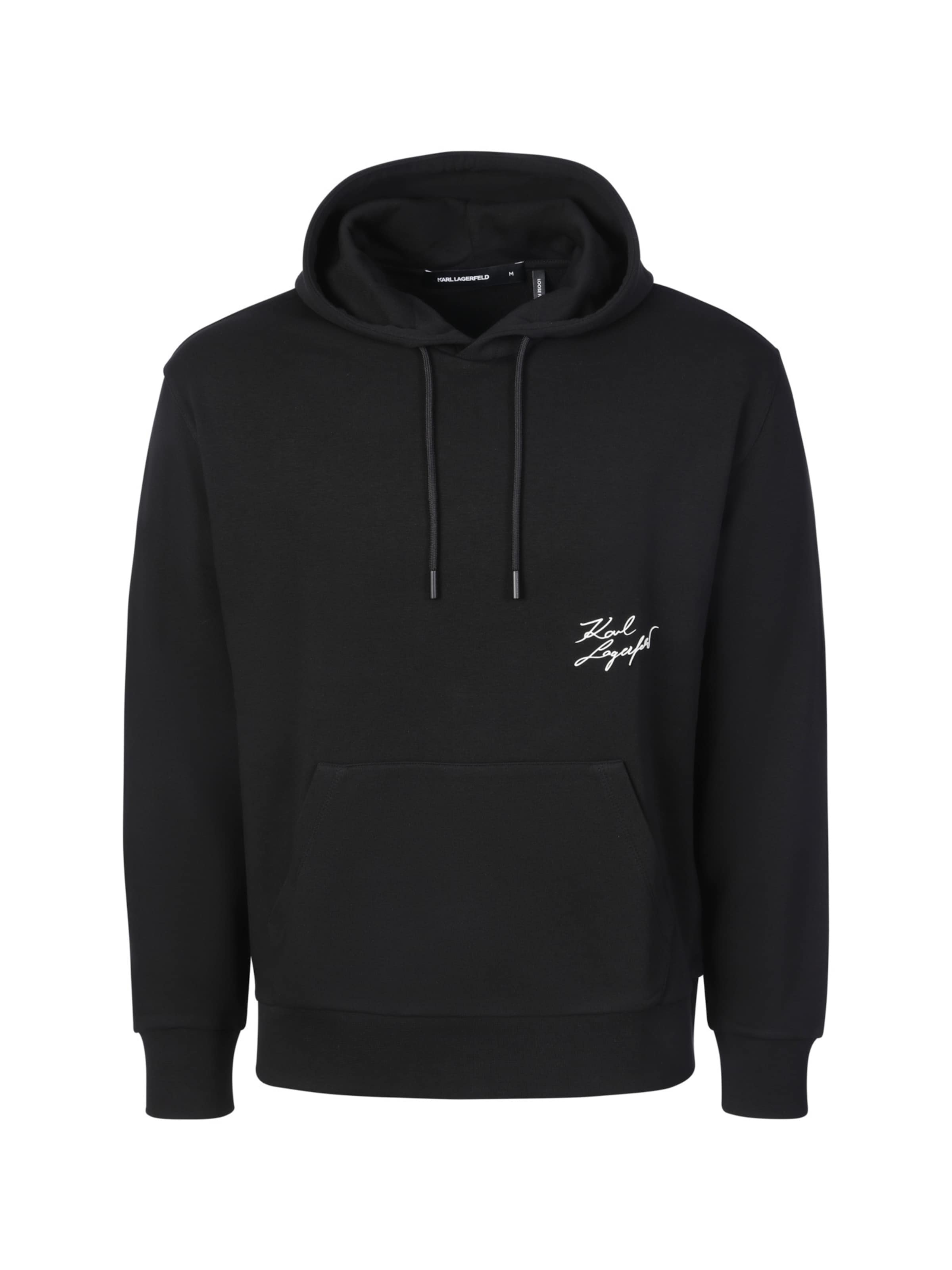 Karl Lagerfeld Kapuzenpullover ' 705114 ' in Schwarz: Vorderseite