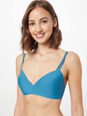 Invisible Soutien-gorge Calvin Klein Underwear en bleu : devant