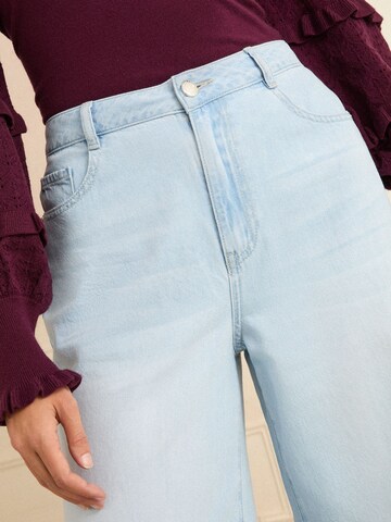 love & roses Wide leg Jeans in Blue