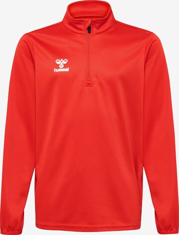Hummel Sportief sweatshirt 'ESSENTIAL' in Rood: voorkant