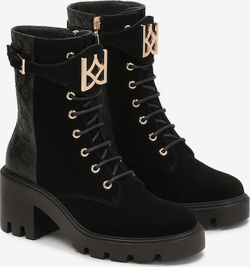 Kazar - Botines con cordones en negro