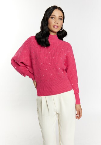 Pullover 'Caneva' di faina in rosa: frontale